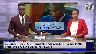 20000 Reverse Income Tax Credit to be Paid this Week to Some Person  TVJ News [upl. by Avraham]