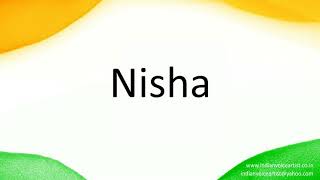 How to correctly pronounce in Hindi quotNishaquot [upl. by Naziaf]