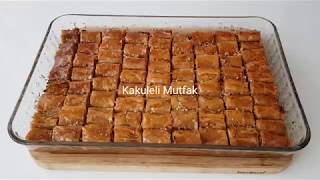 HAZIR YUFKADAN FINDIKLI TAHINLI BAKLAVA  EFSANE BIR TARIF ğŸ˜ [upl. by Stacia]