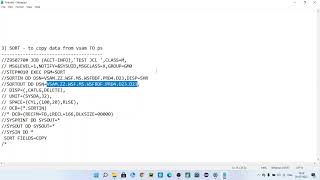 HOW TO COPY DATA FROM ONE PS FILE TO OTHER PS FILE HOW TO COPY DATA FROM VSAM TO PS THROUGH SORT I [upl. by Sybyl]