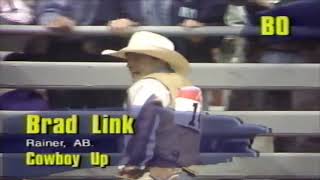 Cowboy Up bucks Brad Link  95 Calgary Bullbustin [upl. by Petromilli]