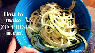 How to Make Zucchini Noodles Zoodles [upl. by Atinad]