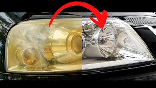 Headlight restoration shown in 4 minutes [upl. by Hannover87]