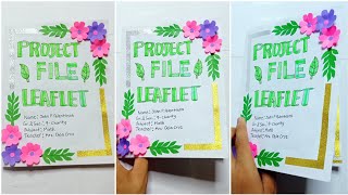 How To Make A Handmade Beautiful LEAFLET With Creative Ideas  Very Easy and With Design Ideas [upl. by Kerstin151]