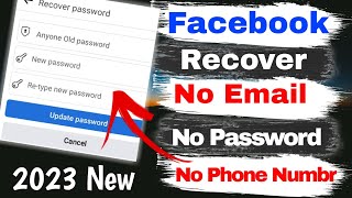 How To Recover Facebook Password Without Email And Phone Number 2023 SocialLifeTips [upl. by Madison]