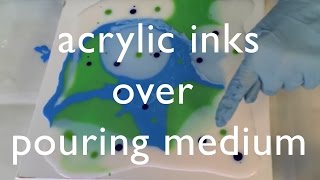 Acrylic Inks with Pouring Medium [upl. by Gildus]