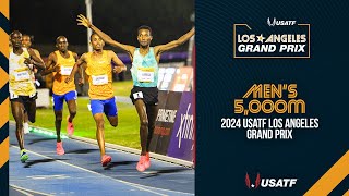 2024 USATF Los Angeles Grand Prix  Mens 5000m [upl. by Dogs]