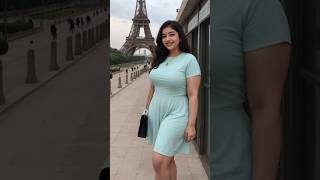 4k ai art indian plus size model bold traditional glamour beauty Traditional Meets Modern shorts [upl. by Nett870]