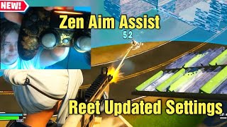 Reet SHOWS Updated Controller SettingsSensitivity amp Zen Aim Assist in Arena [upl. by Haikan]