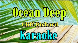 Ocean Deep Karaoke versionCliff Richardgwencastrol8290 [upl. by Hamrnand950]