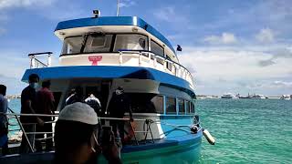 Journey From Male to Villingili Island by Jetty  Maldives [upl. by Anned726]