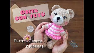 Osita con tutu a crochet Parte 13 Paso a paso Amigurumis [upl. by Aikcir]