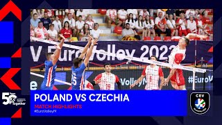 Poland vs Czechia I Match Highlights I CEV EuroVolley 2023 Men [upl. by Geraint422]