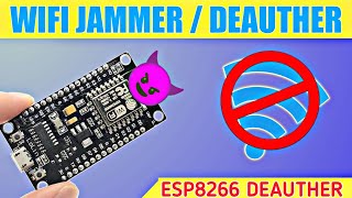 How To Make a WiFi Jammer With NODEMCU  ESP8266 Deauther  TFK [upl. by Baldwin]