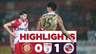 Stevenage 01 Reading  Sky Bet League One highlights [upl. by Dadinirt280]