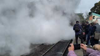 4953 Pitchford hall departing Grosmont in quite a style [upl. by Gabbie201]