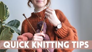 Quick tips to help you improve your knitting  Knit your own clothes [upl. by Maloy115]