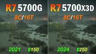 AMD Ryzen 7 5700X3D vs R7 5700G  Wich one is Better in Games [upl. by Nae]