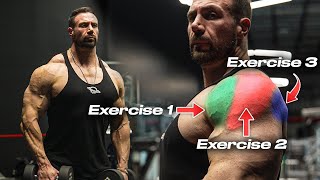 THE 4 BEST exercises for HUGE shoulders IT’S SIMPLE [upl. by Ecirpak]