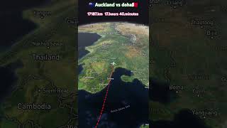 🇳🇿 Auckland to doha 🇧🇭 travel journey sort 😁 out the last airport 🛩️ travel 🧳 flight [upl. by Wolfgram277]