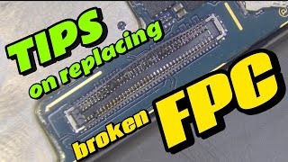 Tips on replacing fpc connector of a smartphone [upl. by Rosel]