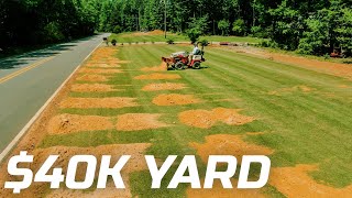 Growing Zoysia From Seed  Installing A 40000 Lawn ventrac zoysia [upl. by Igiul]