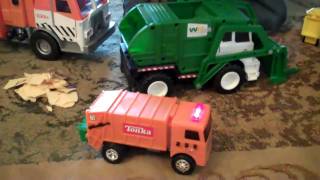 Garbage Trucks In Action With Carson [upl. by Kiele]