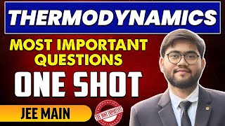 Thermodynamics  Most Important PYQ Questions in One Shot 🔥  JEE Mains 2025  Part 1 [upl. by Meikah36]