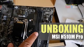 MSI H510MPro Unboxing 2022 [upl. by Pena491]