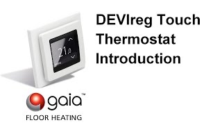 DEVIreg Touch Thermostat Introduction [upl. by Mintun]