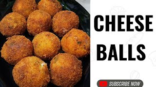 CHEESE BALLS RECIPE CRISPY AND TASTY CHEESE BALLS CREAMY AND CHEESE RECIPE [upl. by Bose]