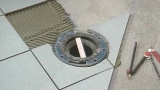 Tiling Around the Toilet Flange [upl. by Orpha]