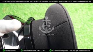 Black Peaked Cap Black Military Peaked Cap Black Security Cap security guard caps [upl. by Jevon]