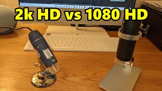 Jiusion 1080 Digital Microscope vs Jiusion 2K HD 2560x1440P Microscope [upl. by Kos]