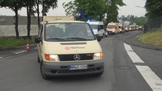 Kolonnenfahrt Einsatzeinheit Malteser Leverkusen  Langenfeld zum Hochwasser nach Stendal [upl. by Booma]