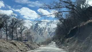 Driving down from Gergeti Trinity Church Georgia georgia kazbegi roadtrip [upl. by Lledniuq]