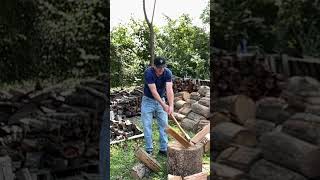 Conrad Blacksmithing 414 Tassie splitting axe demonstration [upl. by Dinsdale]