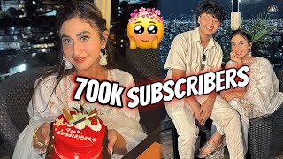 700k subscribers celebration family sange bhayo ❤️ Thankyou everyone alizehjamali [upl. by Norbert]