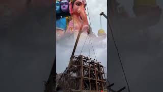 Khairatabad ganpati visarjan after 😮😮 ganapatiidol khairatabadganeshidol viralshorts shorts [upl. by Natalya]