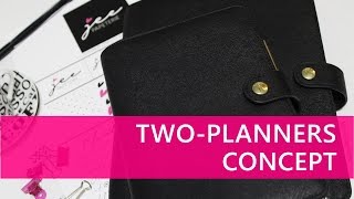 Two Planners Concept How to Effectively Utilize amp Efficiently Organize Both Planners [upl. by Erick]