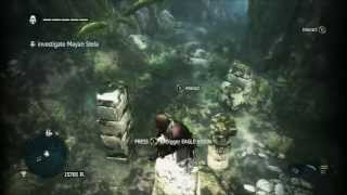 Assassins Creed 4 Black Flag Investigate Mayan Stela [upl. by Aistek]