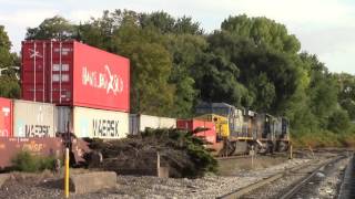 Sept 26 2015 Mt Vernon Station 1713 sb stack CSX 531 7680 640 Q158 [upl. by Sudnor]