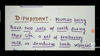 Thecodont amp Diphyodont Type of Teeth [upl. by Terle]