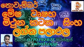 නොවැම්බර් ලග්න පලාඵලNovember lagna palapalahoroscope prediction 2024 november [upl. by Yeldua]