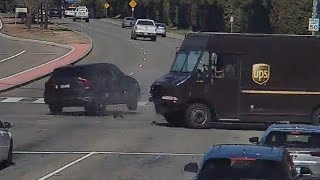 UPS Delivers Knockout Blow To Red Light Runner [upl. by Aij]