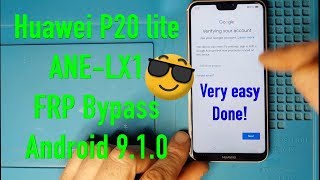 Huawei P20 lite FRP Bypass 910 Google account [upl. by Kram]