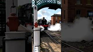 Steam train 4953 Pitchford Hall departure [upl. by Annovad]