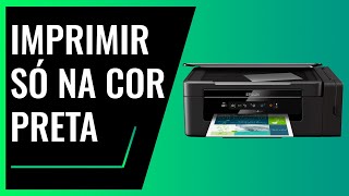 Configurar Impressora Epson Para Imprimir Só na Cor Preta Como imprimir em preto e branco na Epson [upl. by Leifer]