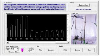 Bioassay of Histamine on the Guinea Pig Ileum HINDI  Insilico Experiment  Matching Bioassay [upl. by Vin]