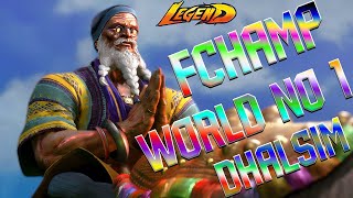 Street Fighter 6 🔥Fchampryan World no1 Dhalsim Gameplay with New Customization [upl. by Gaves627]